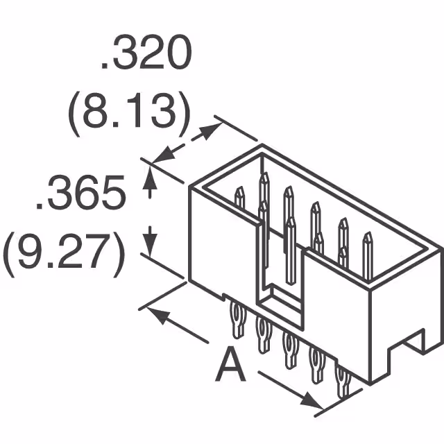 10073456-020LF Amphenol ICC (FCI)  Embases à broches mâles